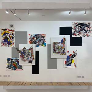 Soliloquy- Mixed Media On Wall 002